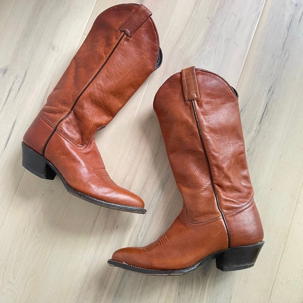 Vintage Tony Lama Leather Western Boots